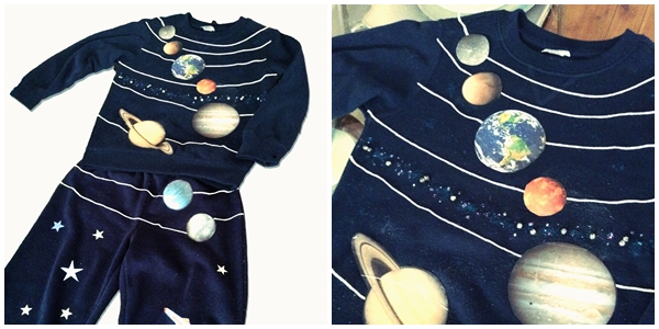 The making of a solar System costume