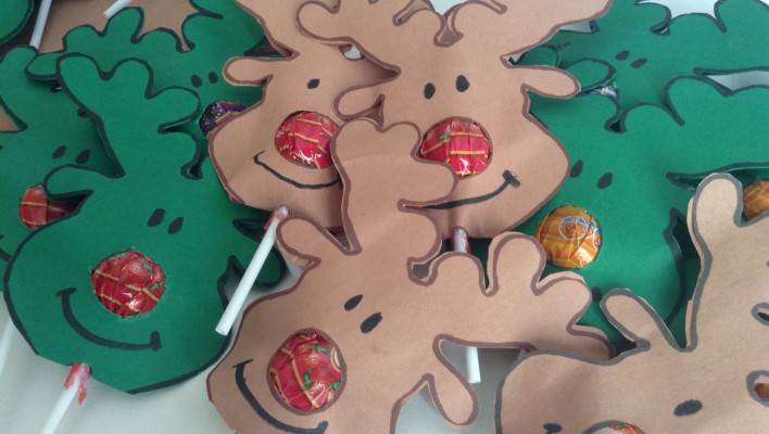 Christmas Gift -Reindeer nose lollipops