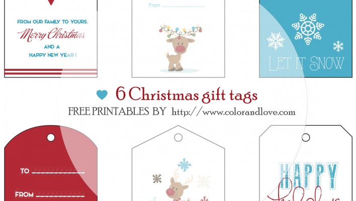 FREE PRINTABLES : Christmas Gift tags