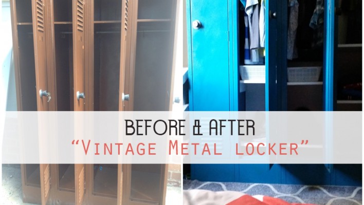 BEFORE AND AFTER: “Old metal cabinet Revamped”